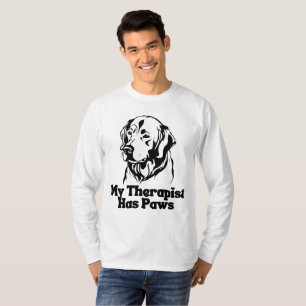 Mein Therapeut hat Päws Hund emotionale Unterstütz T-Shirt