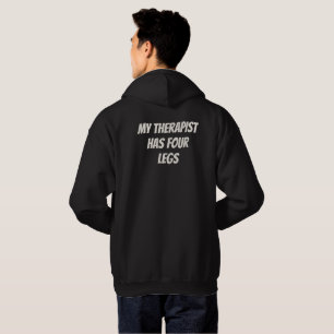 'Mein Therapeut hat vier Beine' Vatertag Lustig Hoodie
