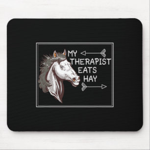Mein Therapeut isst Hay English Riding Dressage Ho Mousepad
