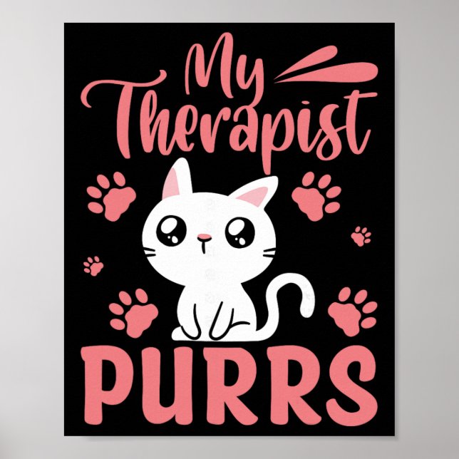 Mein Therapeut schnurrt _2  Poster (Vorne)