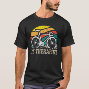 Mein Therapeutischer Lustiger Fahrradfahrer Radfah T-Shirt