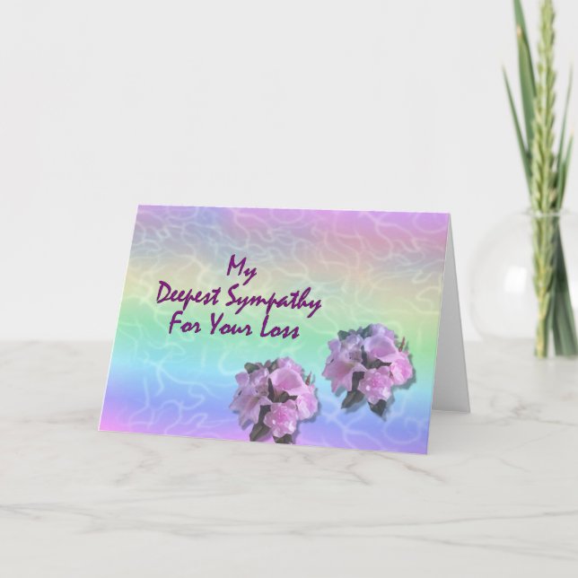 Mein tiefstes Beileid für deinen Verlust Karte (Vorderseite)