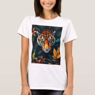„Mein Tiger“ – Farbporträt eines Tigers T-Shirt