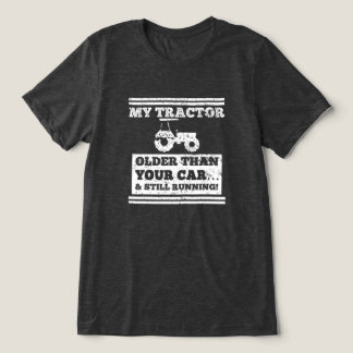 Mein Traktor ist ein älteres Funny Bauer Geschenk Tri-Blend Shirt