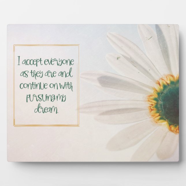 Mein Traum verfolgen Fotoplatte (Vorderseite)