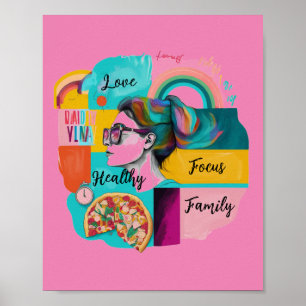 Mein Traumleben gestalten: Ein Vision-Board für Mä Poster