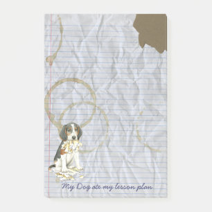 Mein Treeing Walker Coonhound Ate My Lessingplan Post-it Klebezettel