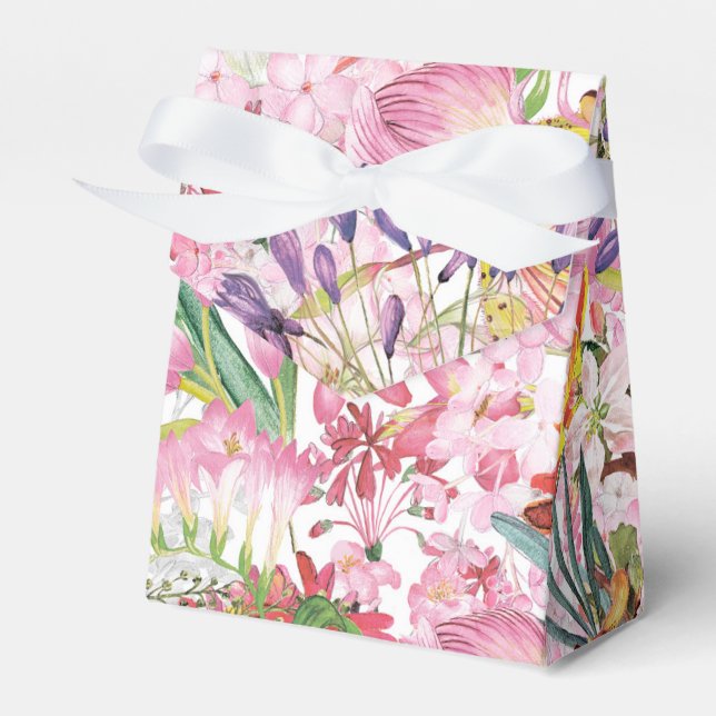 Mein tropischer, farbenfroher Garten mit exotische Geschenkschachtel (Vorderseite)