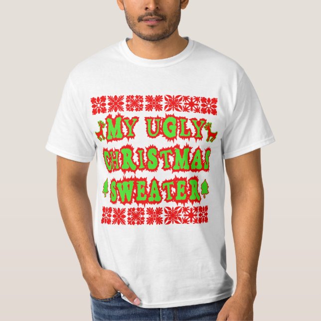 MEIN UGLY CHRISTMAS SWEATER T-Shirt (Vorderseite)