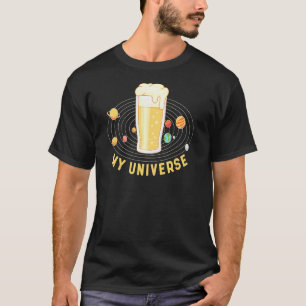 Mein Universum-Biergrafik T-Shirt