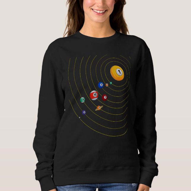 Mein Universum - Pool Billiard Sweatshirt (Vorderseite)
