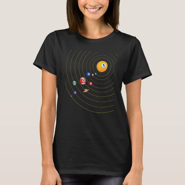 Mein Universum  Poolbillard T-Shirt (Vorderseite)