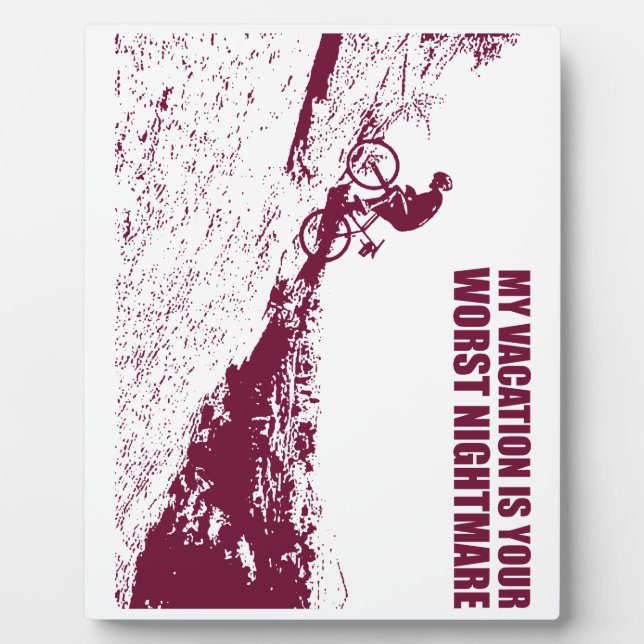 Mein Urlaub ist dein schlimmster Albtraum. Fotoplatte (Vorderseite)