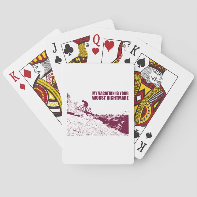Mein Urlaub ist dein schlimmster Albtraum. Spielkarten (Rückseite)
