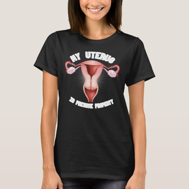 MEIN UTERUS IST PRIVATES EIGENTUM - - weiß - T-Shirt (Vorderseite)