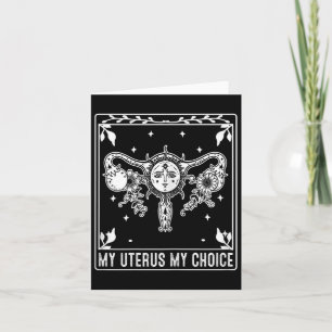 Mein Uterus My Choice Tarot Card Halloween Feminis Karte