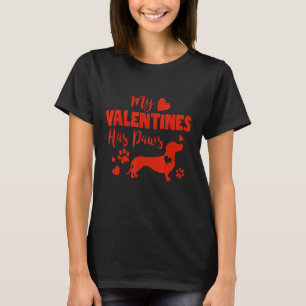 Mein Valentin hat Dackel-Hörnchen von Paws T-Shirt