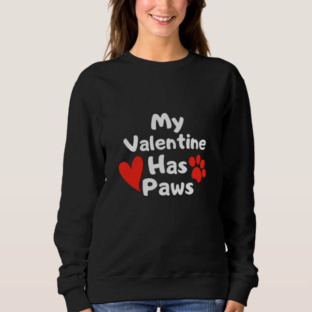Mein Valentin hat Paare Sweatshirt (Vorderseite)