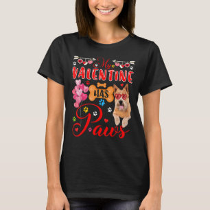 Mein Valentine hat Paws Niedlich Norwich Terrier S T-Shirt