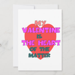 MEIN VALENTINE IST DAS HERZEN DER SACHE FEIERTAGSKARTE