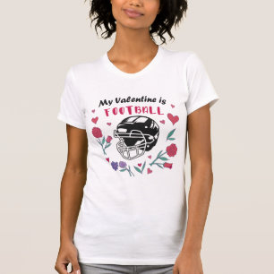 Mein Valentine ist die Football Business Card Napk T-Shirt