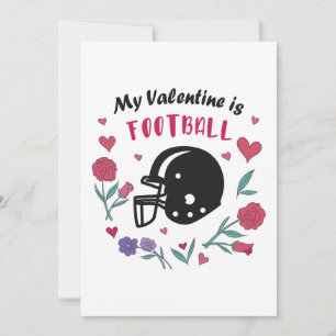 Mein Valentine ist Fußball Einladung