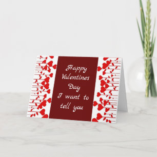 **MEIN VALENTINE*** MEIN LEBEN IST GLÜCKLICH MIT I KARTE