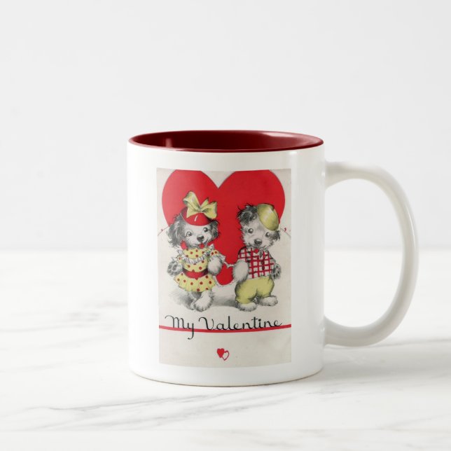Mein Valentine Zweifarbige Tasse (Rechts)