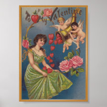 Mein Valentiner Vintage-Poster