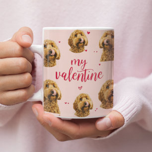 Mein Valentins-Hund   Personalisiertes Haustier-Fo Kaffeetasse