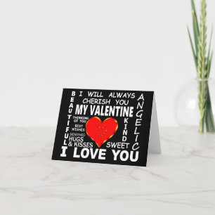 Mein Valentinstag ich liebe dich Karte
