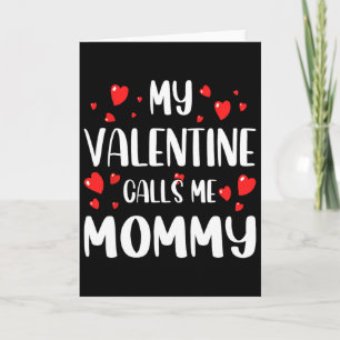 Mein Valentinstag nennt mich Mami Lustige Vday-Her Karte