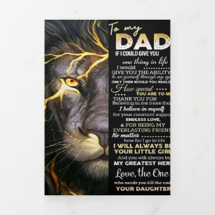 Mein Vater Adorable Letter Liebliches Geschenk Dreifach Gefaltete Ankündigung