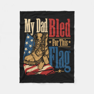 Mein Vater blutete für diese Flagge, US-Veteraneng Fleecedecke
