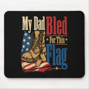 Mein Vater blutete für diese Flagge, US-Veteraneng Mousepad