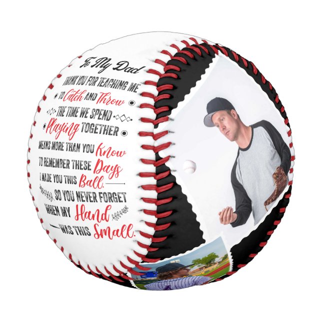 Mein Vater danke Ihnen, dass Sie mir Baseball 4 Fo (Schrägansicht)