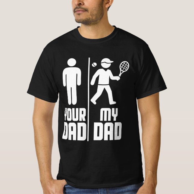 Mein Vater, dein Vater Tennis T-Shirt (Vorderseite)