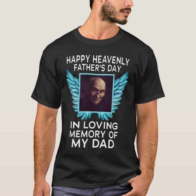Mein Vater glücklich Himmlischen Vatertag, individ T-Shirt (Vorderseite)
