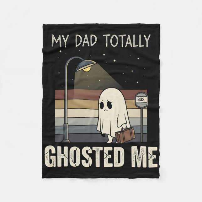 Mein Vater hosted Me Vater Spaß Funny Hallowee Fleecedecke (Vorderseite)