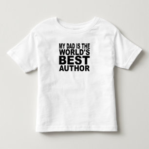 Mein Vater ist der beste Autor der Welt Kleinkind T-shirt