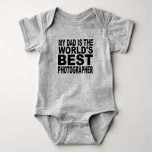 Mein Vater ist der beste Fotograf der Welt Baby Strampler