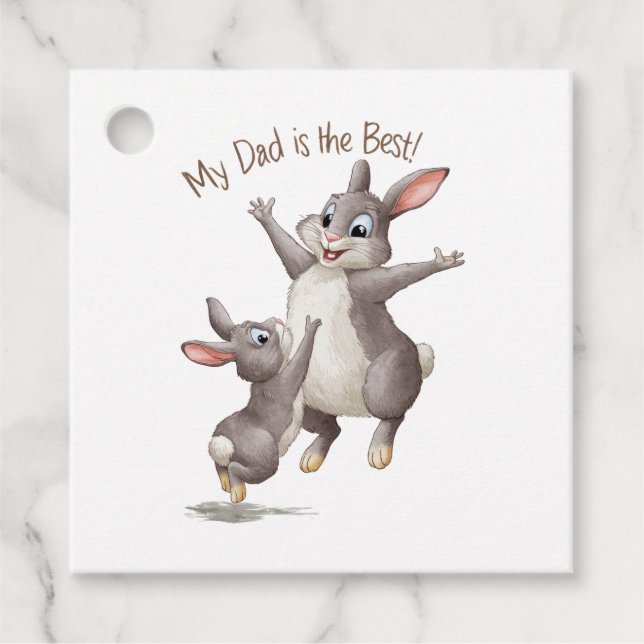 Mein Vater ist der beste Geschenkanhänger (Vorderseite)