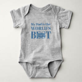 Mein Vater ist der beste Vater der Welt Baby Strampler