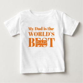 Mein Vater ist der beste Vater der Welt Baby T-shirt
