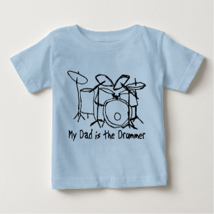Mein Vater ist der Drummer Baby T-shirt