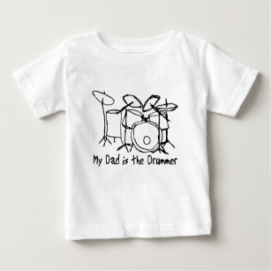 Mein Vater ist der Schlagzeuger Baby T-shirt