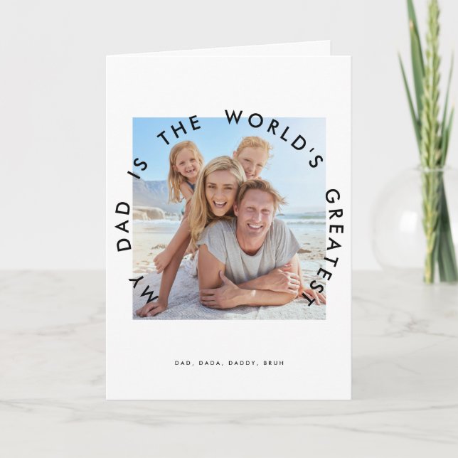 MEIN VATER IST DER WELTGRÖSSTE VATER KARTE (Vorderseite)