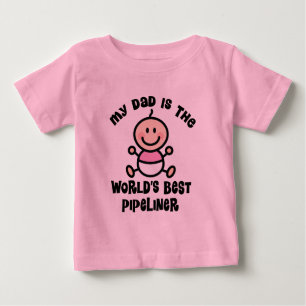 Mein Vater ist die Welten bestes Pipeliner Baby T-shirt