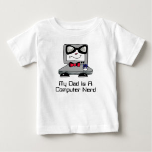 Mein Vater ist ein Computer-Nerdgeek-Shirt für Baby T-shirt
