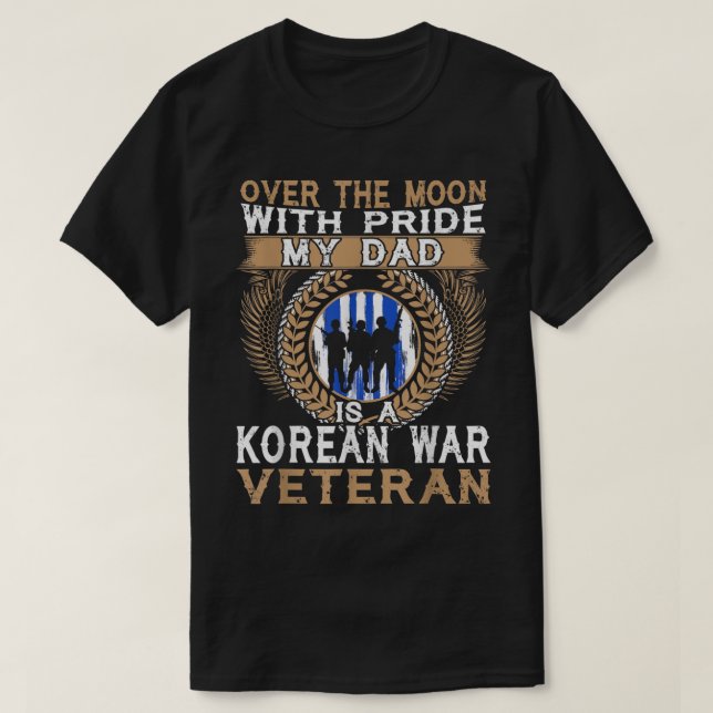Mein Vater ist ein Kriegsveteran aus Korea T-Shirt (Design vorne)